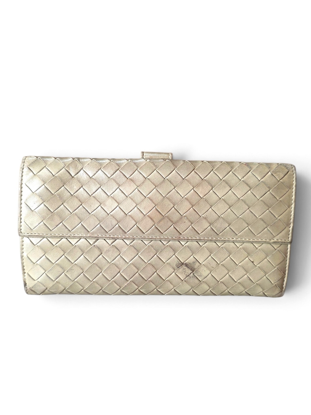 Bottega Veneta Woven Intrecciato Leather Wallet